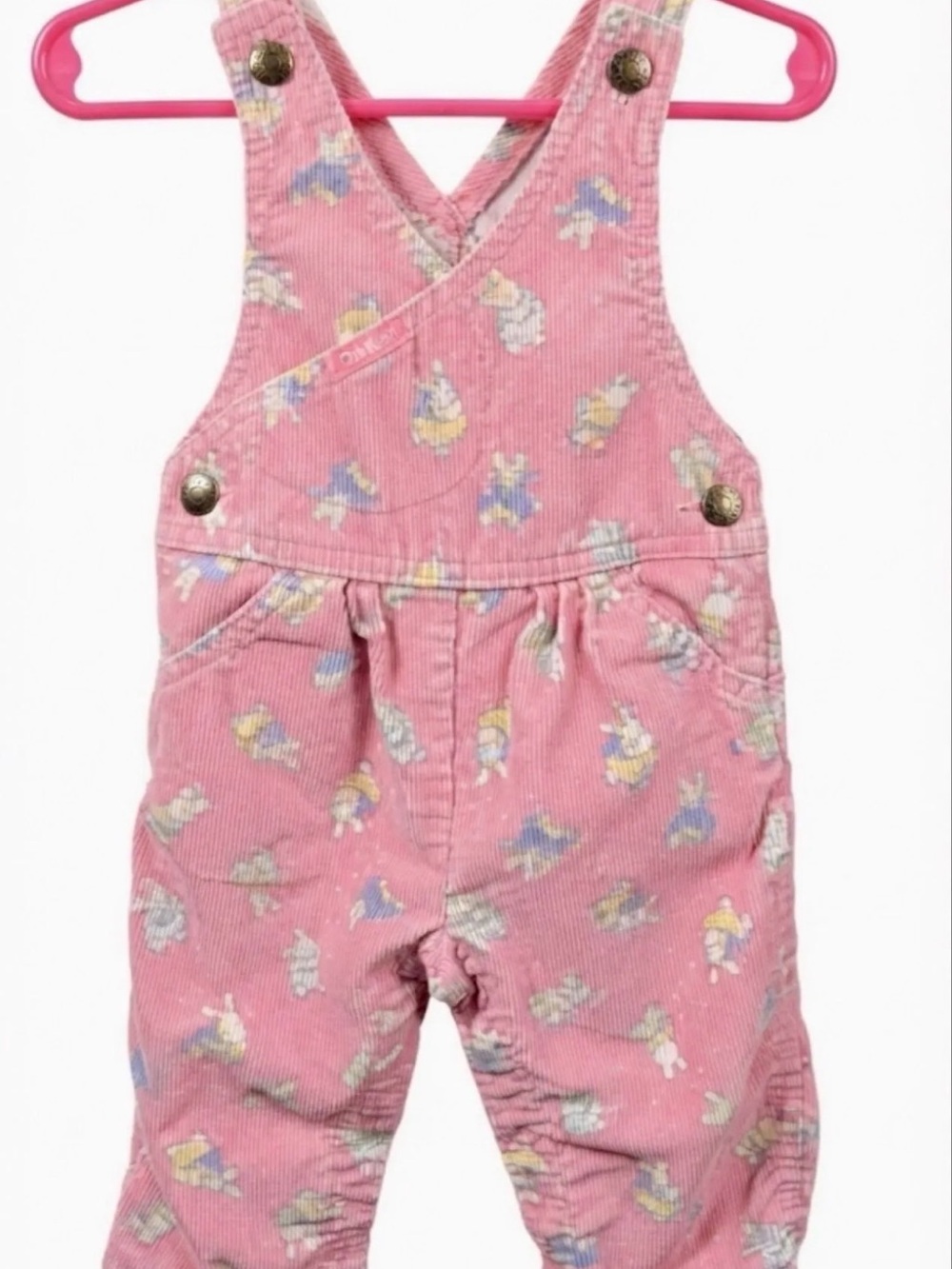 OshKosh B'gosh Pink Bunny Overalls